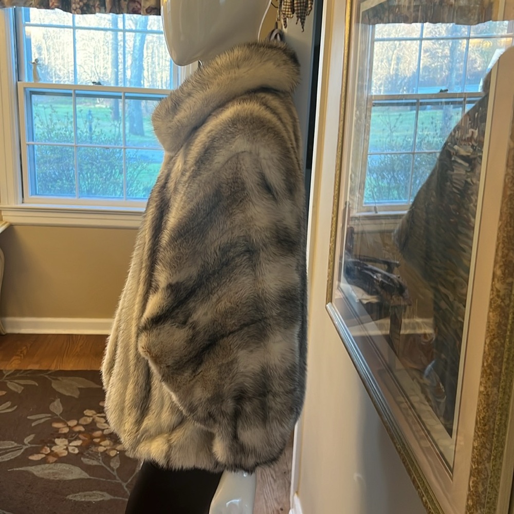 GENUINE MINK BOMBER JACKET - Picture 5 of 14